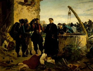 Anna Cuminello tot aufgefunden Tage nach der Schlacht von San Martino im Jahr 1859, von Carlo Ademollo