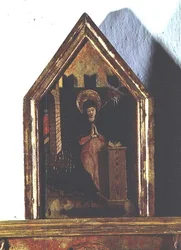 Die Verkündigung, Detail aus dem San Silvestro Polyptychon