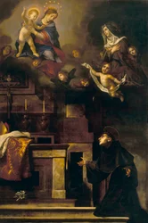St. Ludwig von Toulouse und die Jungfrau