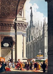 Karneval auf der Piazza Duomo in Mailand