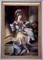 Allegorie der dreizehn Werte der Republik: die Stärke