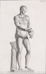 Statue eines männlichen Athleten, 1734