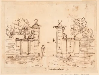 Entwurf für ein Tor einer Villa, 1750–55