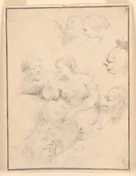 Zeichnung, Figurenskizzen, 1775
