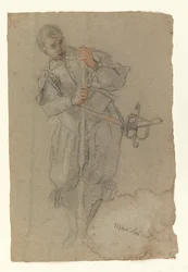 Soldat lädt seine Waffe