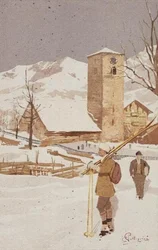 Ansicht von Adelboden, Schweiz