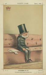 Earl of Russell, der größte liberale Staatsmann der Neuzeit, 5. Juni 1869, Vanity Fair Karikatur