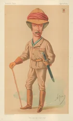 Sir Garnet J Wolseley, Der Mann, der nicht aufhört, 18. April 1874, Vanity Fair Karikatur