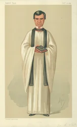 Der Rev Henry White, Gebete, 26. Dezember 1874, Vanity Fair Karikatur