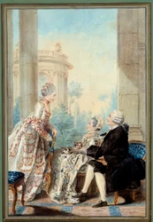 Monsieur und Madame de Saint Vast und Mademoiselle de Beauregard