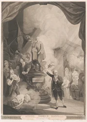 Garrick spricht die Jubiläumsode