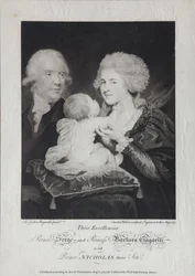 Porträt von Graf Sergei Sergejewitsch Gagarin 1745-1798 und Gräfin Warwara Nikolajewna Gagarina