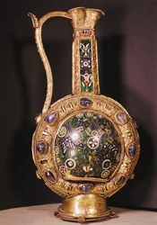 Karl des Großen Wasserkrug (Gold & Cloisonné-Email)