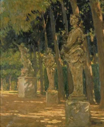 Kreuzung am Ende des Tapis Vert, Versailles, 1913