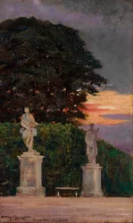 Ecke der Terrasse, Versailles, 1911