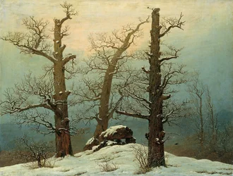 Steinhügel im Schnee, 1807