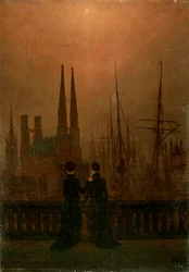 Hafen bei Nacht Schwestern, 1818-1820
