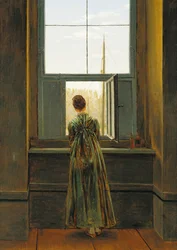 Frau am Fenster, 1822