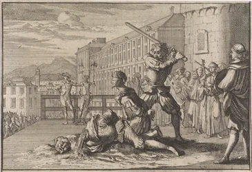 Enthauptung des Marquis von Cinq-Mars und François De Thou, 1642