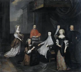 Empfang des niederländischen Botschafters Hieronymus van Beverningk durch die spanische Regentin Maria-Anna von Österreich, 2. März 1671