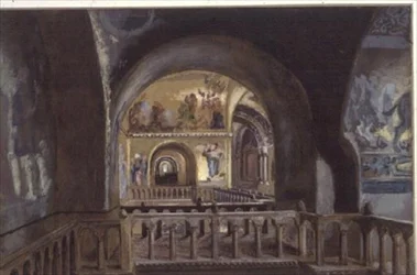 Ein Blick von einer Galerie in der Basilika St. Markus, Venedig
