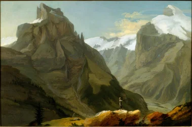 Blick auf Titlis und Hahnen