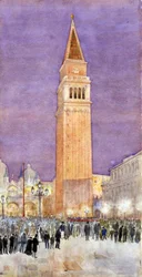 Glockenturm, Markusplatz, Venedig, 1912