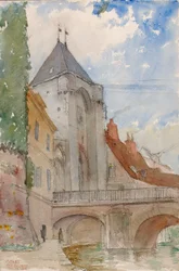 Brücke bei Moret, Frankreich, 1928