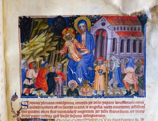 Miniatur aus dem Livre Vermeil de Montserrat