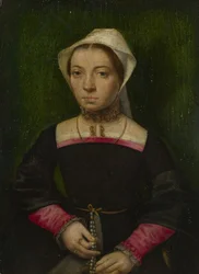 Eine Dame mit einem Rosenkranz, ca. 1550