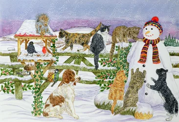 Der Schneemann und seine Freunde