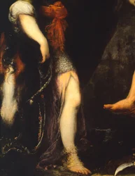 Erminia unter Hirten (Detail)