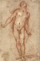 Stehender männlicher Akt, 1637-38