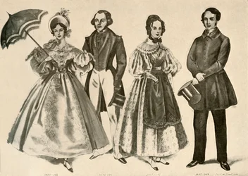 Kleidung von 1824-1835, 1907, 1937