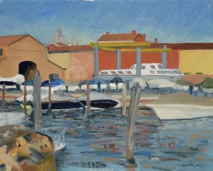 Bootswerft, Spätnachmittag, Venedig, 2022