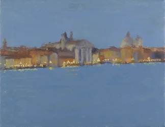 Sommernacht fällt auf die Zattere, Venedig