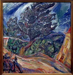 Großer Baum Blaues Gemälde von Chaim Soutine