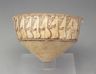 Konische Schale mit Leopardenmuster, 3500-3000 v. Chr.