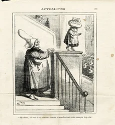 Illustration von Cham (1819-1879) in Le Charivari