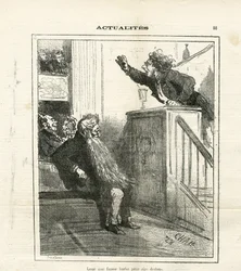 Illustration von Cham (1819-1879) in Le Charivari