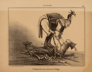 Der Kaiser von Russland entlastet Polen, 1855