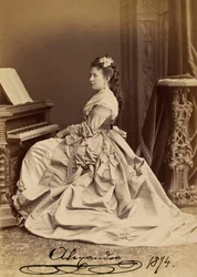 Porträt der Großherzogin Alexandra Iossifowna von Sachsen-Altenburg