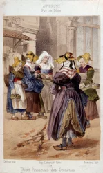 Gravur von Bour (19. Jahrhundert, Paris, dekorative Künste)