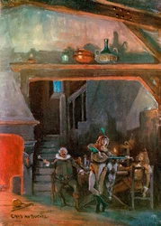 Zwölfte Nacht: Die Küche im Haus von Olivia, von Mr. Joseph Harker