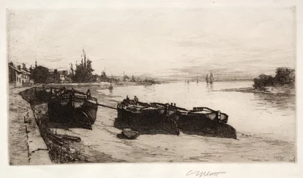 Schlammboote auf der Themse, 1883