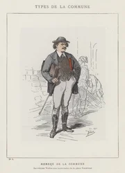 Mitglied der Kommune, Der Bürger Valles an den Barrikaden des Place Vendôme