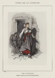 Eine Bürgerin, zuständig für die Bewachung der Rue de Lille, Faubourg St-Germain