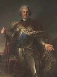 Porträt von Maurice de Saxe 1696-1750, Marschall von Frankreich, ca. 1735-1739