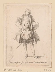 Stehender Edelmann von vorne gesehen
Figuren der Mode (Serientitel)