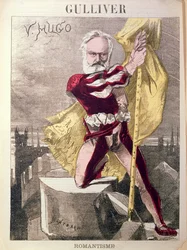 Karikatur von Victor Hugo (1802-85) aus 